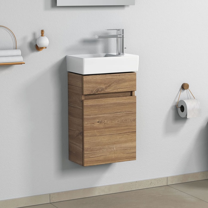 Cloakroom basin deals with cabinet